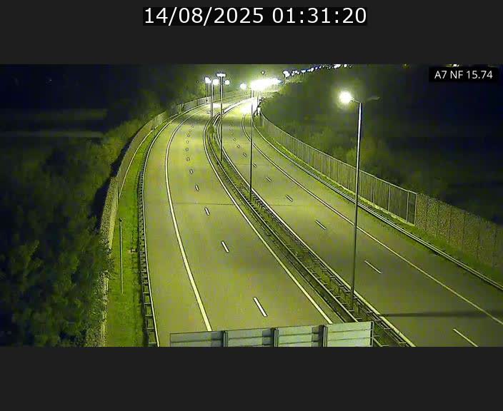 Caméra trafic Luxembourg - A7, Tunnel Mersch, entrée nord, direction Lorentzweiler