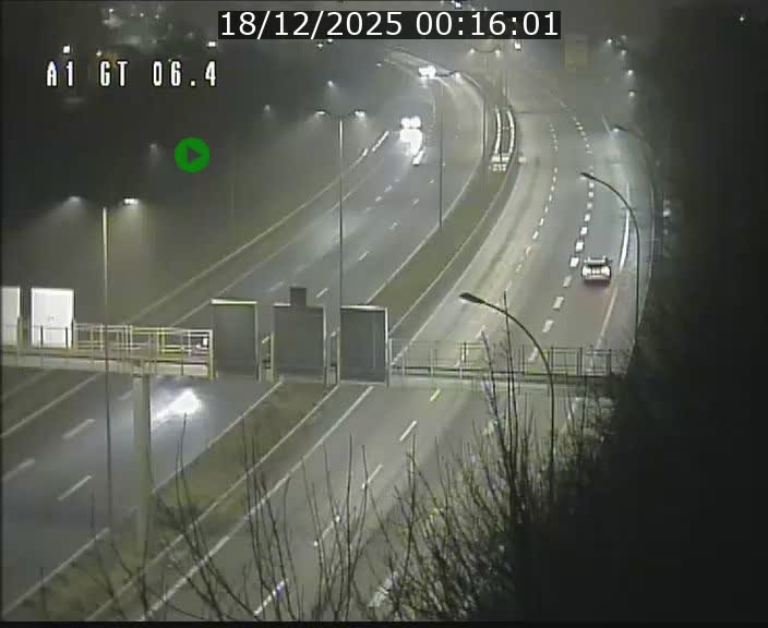 Traffic live webcam Luxembourg Hamm - A1 direction Sandweiler - BK 6.4
