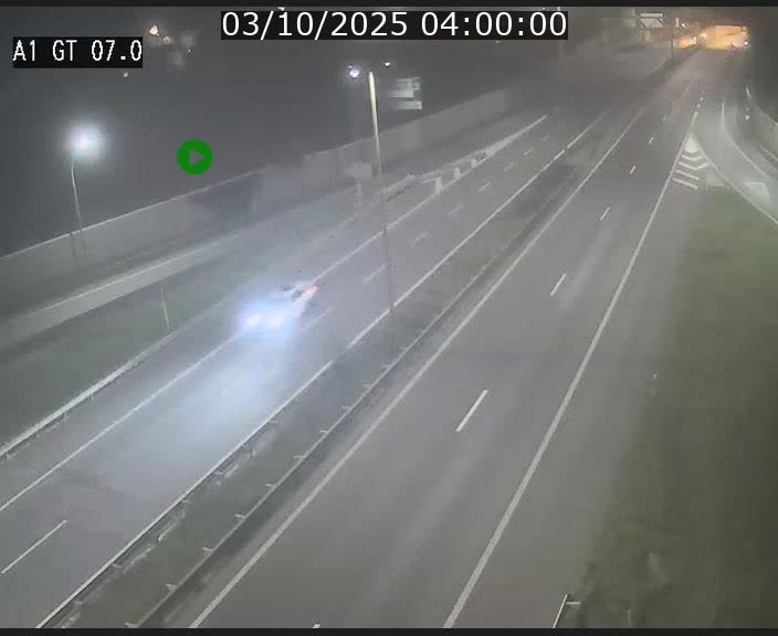Traffic live webcam Luxembourg Cents - A1 direction Kirchberg - BK 7