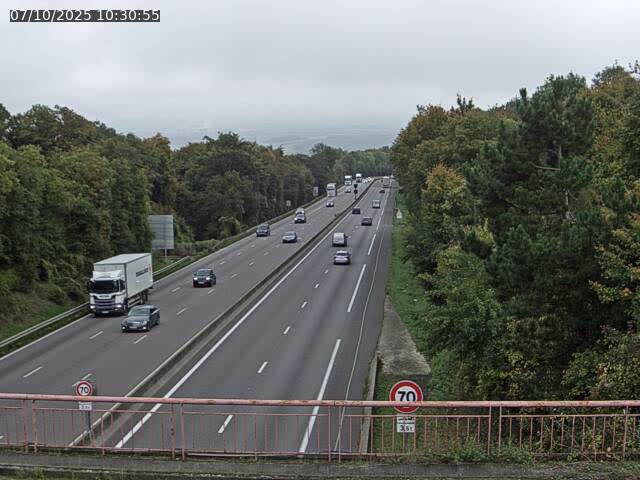 Caméra autoroute France - A33, Houdemont direction Lunéville