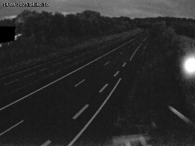Webcam sur la N19 à Lyoffans. Vue orientée vers Vesoul