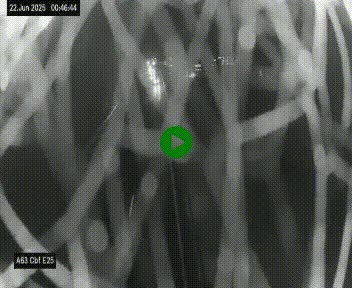 Webcam autoroute A63 en périphérie de Bordeaux au sud-est de la ville, en provenance du bassin d'Arcachon. Vue orientée vers Bordeaux