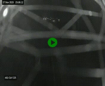 Webcam autoroute A63 en périphérie de Bordeaux au sud-est de la ville, en provenance du bassin d'Arcachon. Vue orientée vers Bordeaux