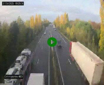 Webcam routière à la fin de la N10, en périphérique ouest d'Angouleme, proche de la jonction avec l'A10