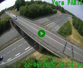 Clone of Caméra routière sur l'autoroute A20 au nord de Limoges, à la jonction avec la N520. Vue orientée vers Paris