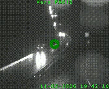 Caméra routière sur l'autoroute A20 à Bessines-sur-Gartempe. Vue orientée vers Paris