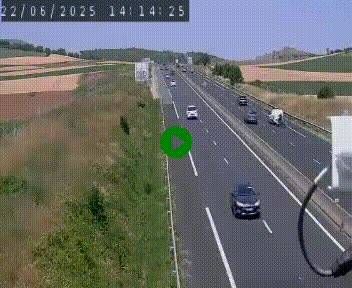 Caméra autoroute A75 à hauteur de Le Crest, en direction de Montpellier