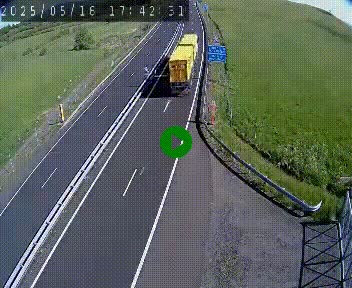 Caméra autoroute A75 à hauteur du col de la Fageole en direction de Clermont-Ferrand