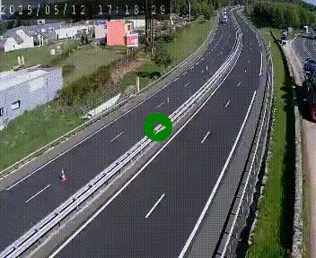 Caméra autoroute A75 à hauteur du col du rocher blanc en direction de Montpellier