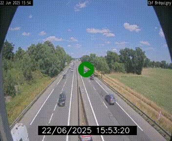 Webcam sur le périphérique de Rennes (N136) à hauteur du quartier Bréquigny, au sud de la ville