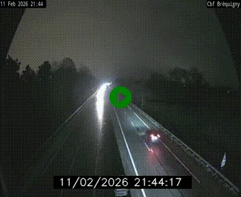 Webcam sur le périphérique de Rennes (N136) à hauteur du quartier Bréquigny, au sud de la ville