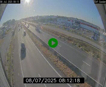 Webcam sur la N165 à hauteur de Caudan, dans le Morbihan.
