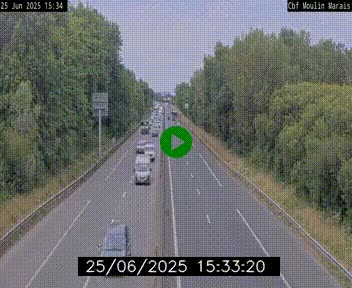 Webcam sur le périphérique de Nantes (N844) entre la Porte de Saint-Luce et la Porte d'Anjou, à l'est de la ville