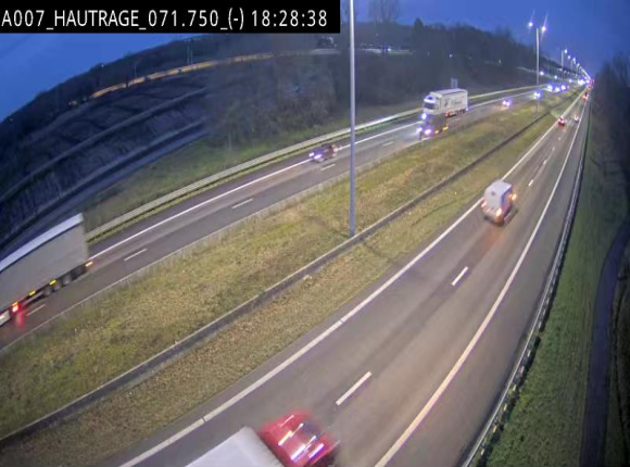 Webcam autoroute Belgique - Hautrage - E19 - BK 71.7