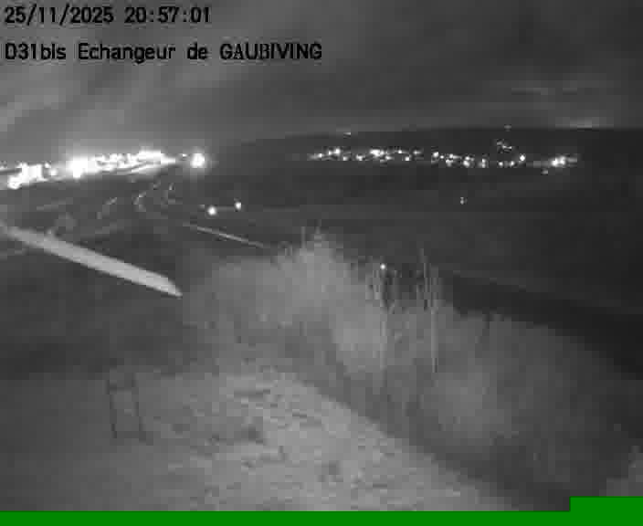 Dispositif d’observation sur D31bis (France) à Gaubiving, en direction de Sarreguemines, offrant une visualisation fiable des conditions de circulation.