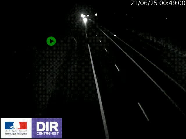 Webcam sur le contournement de Valence, sur la Nationale 7, à la jonction avec la N532, caméra orientée vers Grenoble