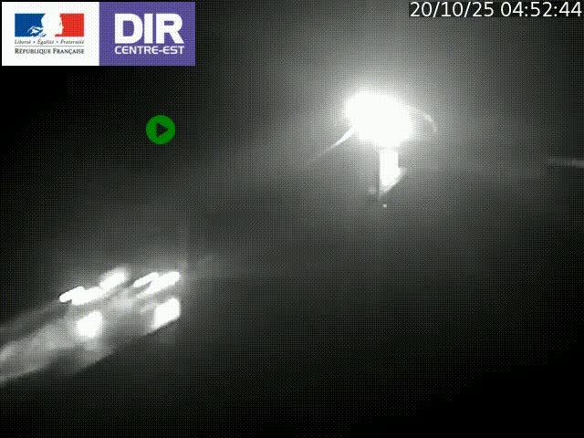 Caméra de circulation routière sur le boulevard périphérique Laurent Bonnevay de Lyon (D383) à hauteur de Bron, avant la jonction avec l'A43. Vue orientée vers l'échangeur