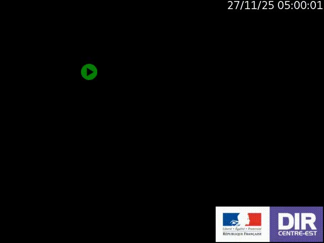 Webcam sur le col Pin Bouchain, vue orientée vers Roanne, en provenance de Lyon sur la nationale 7 (N7)