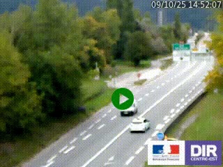 Webcam info trafic à proximité de Vizille sur la N85, au niveau du point de vue du Saut du Moine à Champagnier