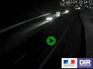 Caméra autoroutière sur l'A47 à hauteur de Givors, a proximité de Lyon. La webcam est orientée vers Lyon