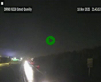 Webcam routière sur N338 à hauteur de Grand-Quevilly en périphérie de Rouen. Vue orientée vers Rouen