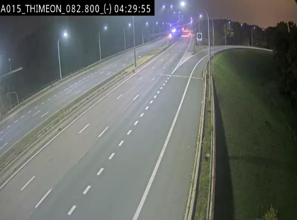 Caméra trafic Belgique - Thiméon - E42, jonction avec A54 (E420) direction La Louvière/Charleroi - BK 82.82