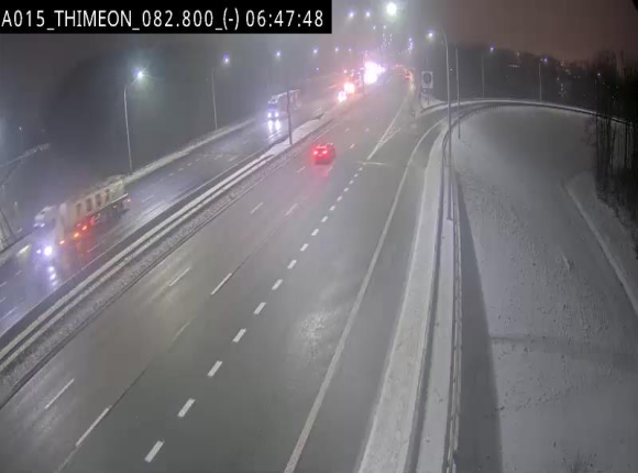 Caméra trafic Belgique - Thiméon - E42, jonction avec A54 (E420) direction La Louvière/Charleroi - BK 82.82