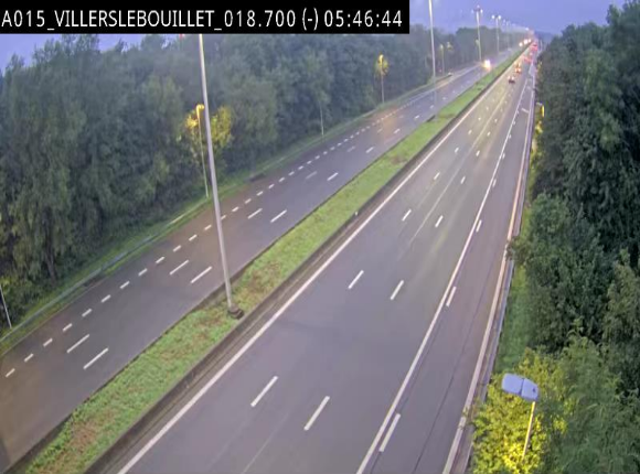 Webcam autoroute Belgique - Villers-le-Bouillet - E42 direction Liège - BK 18.7