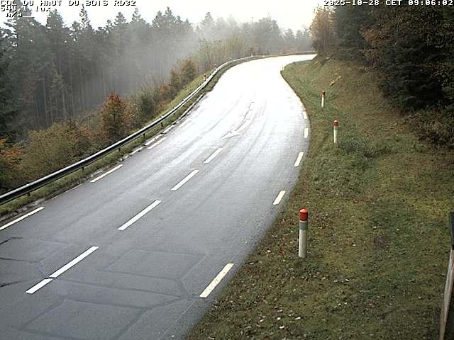 Webcam à 406 mètres d'altitude au niveau du col du haut du bois sur la RD32