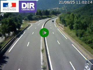 Caméra sur la Nationale 90 (N90) à La Léchère, en direction et à proximité d'Albertville