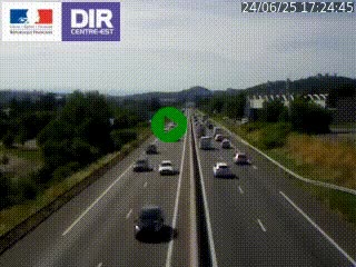 Caméra autoroute à Saint-Etienne (Les Littes) à hauteur du Ikea Saint-Etienne sur l'A72 en direction de Roanne