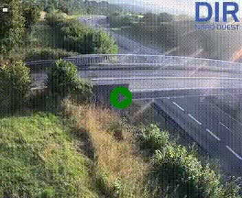 Webcam sur A84 à hauteur de Pont-Farcy, au niveau du pont autoroutier sur la Vire, au sud de Saint-Lô