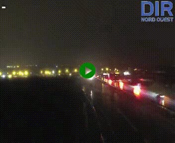 Webcam au début de l'A84 sur le périphérique Ouest de Caen (N814) à hauteur de la sortie 9, Porte de Bretagne