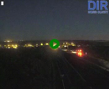 Webcam au début de l'A84 sur le périphérique Ouest de Caen (N814) à hauteur de la sortie 9, Porte de Bretagne