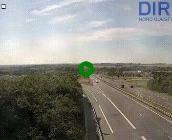Webcam au début de l'A84 sur le périphérique Ouest de Caen (N814) à hauteur de la sortie 9, Porte de Bretagne