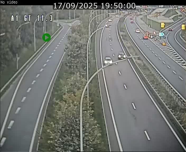Traffic live webcam Luxembourg Senningerberg - A1 direction Allemagne - BK 11.3