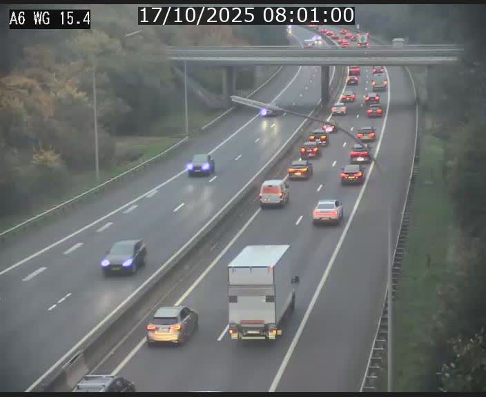 Traffic live webcam Luxembourg Capellen - A6 - BK 15.4 - direction Luxembourg/France/Allemagne
