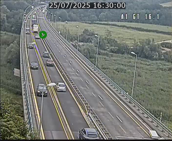 Traffic live webcam Luxembourg Niederanven - A1 direction Allemagne - BK 16.1