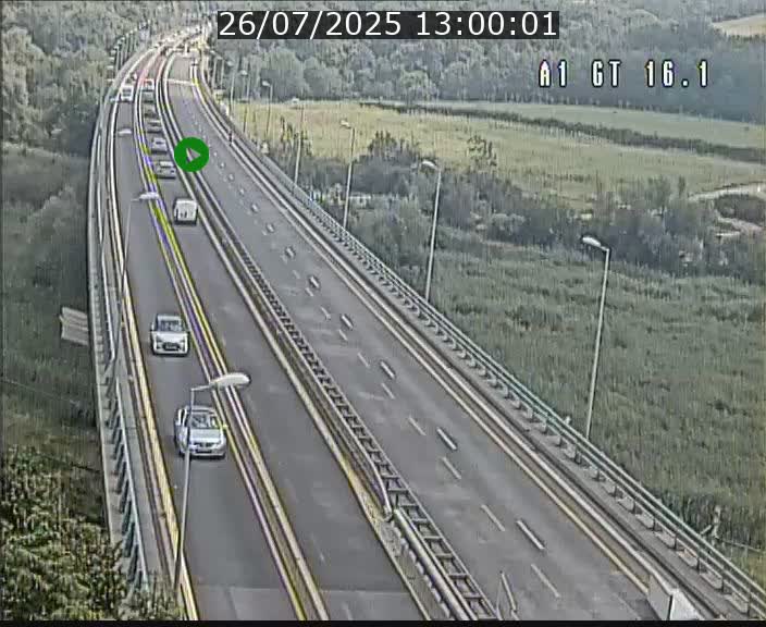 Traffic live webcam Luxembourg Niederanven - A1 direction Allemagne - BK 16.1