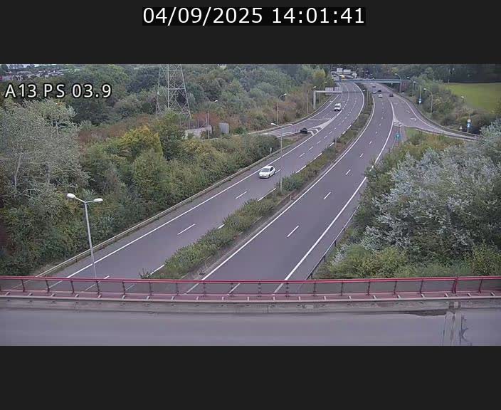Traffic live webcam Luxembourg Differdange - A13 direction Esch-sur-Alzette - BK 3.9