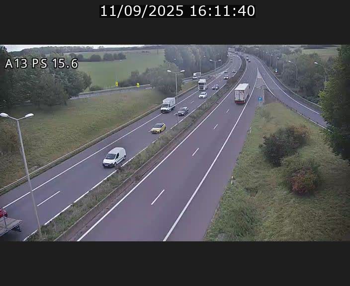 Traffic live webcam Luxembourg Kayl - A13 direction Dudelange - BK 15.6