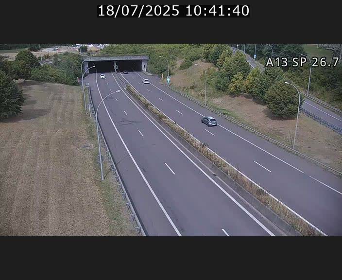Traffic live webcam Luxembourg Frisange - A13 direction Luxembourg-ville - BK 26.7