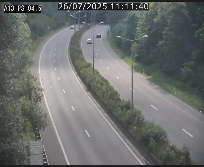Traffic live webcam Luxembourg Differdange - A13 direction Esch-sur-Alzette - BK 4.5