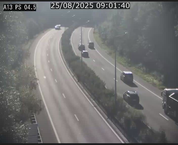 Traffic live webcam Luxembourg Differdange - A13 direction Esch-sur-Alzette - BK 4.5