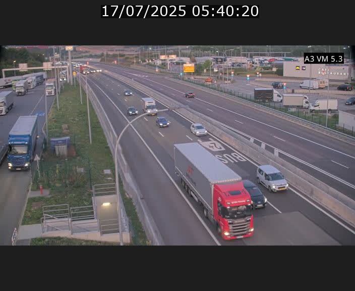 Traffic live webcam Luxembourg Aire de Berchem - A3 - BK 5 - direction France