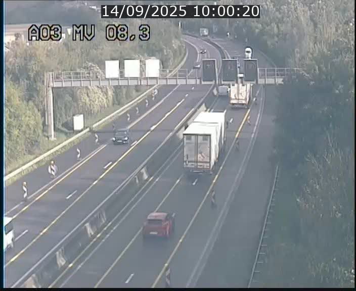 Webcam Autoroute après la Croix de Bettembourg en direction de Luxembourg sur l'A3