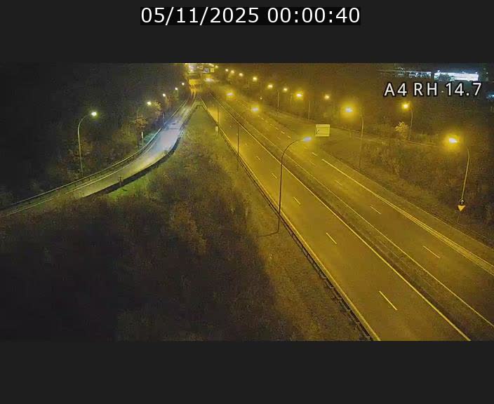 Traffic live webcam Luxembourg Jonction Lankelz - A4 - BK 14.7 - direction Luxembourg