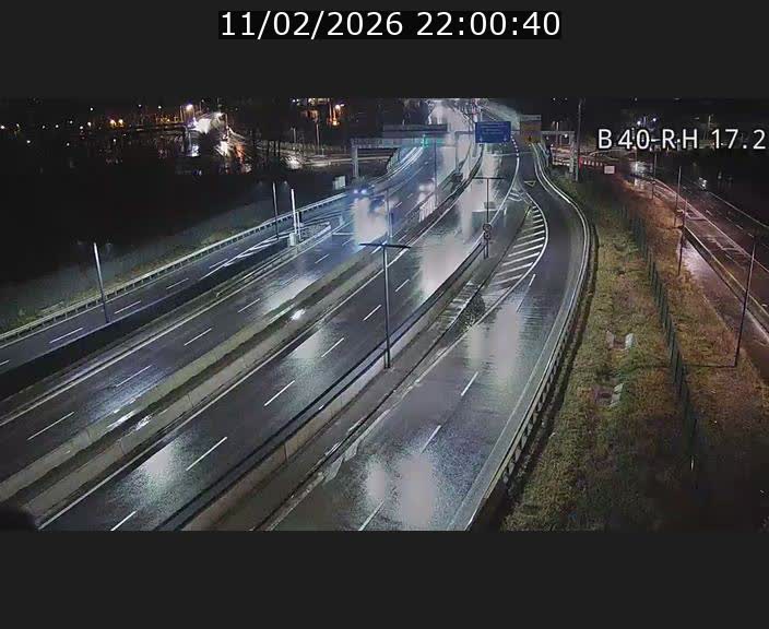 Webcam sur le contournement d'Esch Belval à hauteur de la sortie Université de Luxembourg. Vue orientée vers Luxembourg