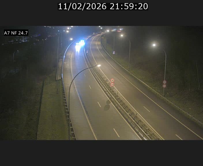 Caméra trafic Luxembourg - A7, Schieren direction Mersch