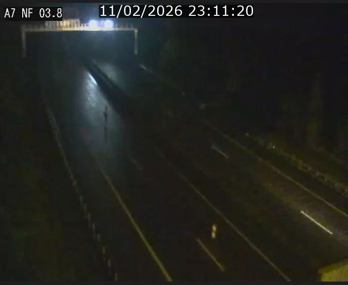 Webcam autoroute A7 au Luxembourg à la sortie du Tunnel Stafelter vers le Nord